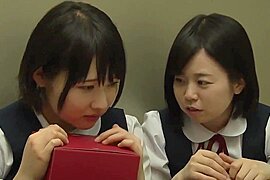Japanese students 18+ Stuck In Elevator - free porn video