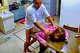 Asian wife provokes a fruit seller in front her husband and fucks him - free porn video