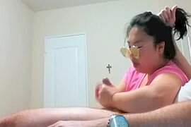 ASIAN FUCKS HER OWN FACE WITH INSANE HARDCORE DEEPTHROAT BLOWJOB - free porn video