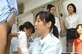 Bizarre Japan doctor handjob penis measuring research - free porn video