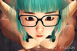 Shy japanese college girl in glasses gets fucked in the prison - free porn video