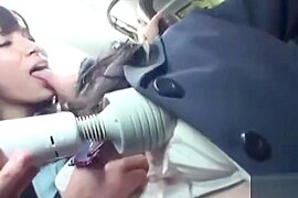schoolgirl Kissed Fingered Stimulated With Vibrator By Older Girl On The Tr (18+) - free porn video
