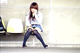 Yuzuki Hatano nice teen in a short skirt is an exhibitionist (18+) - free porn video