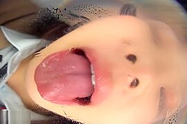 school girl glass licking (18+) - free porn video