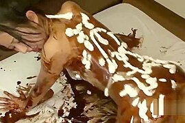 Jav Idol Suzu Ichinose Covered In Chocolate And Cream Fucked In Many Positions Bizarre Sex - free porn video