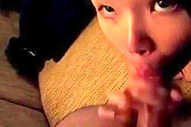 Japanese girl sucking more Mexican dick (homemade) - free porn video