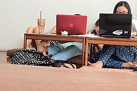 Candid Bare Feet of 2 Japanese Girls and Another Asian Girl - free porn video