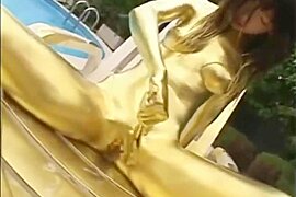 Gold Paint Girl - free porn video