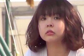 Japanese college girl gets caught masturbating in public - free porn video