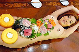 Yuna Hirose in The office lady Yuna Hirose is used like a sushi plate - AviDolz - free porn video