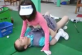 golf driving range turns into sex place - free porn video