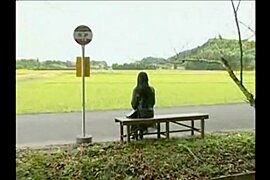 Japanese lesbians on a bus - free porn video