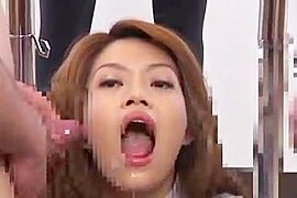 Massive Asian Bukkake with Swap and Swallow 9 - free porn video