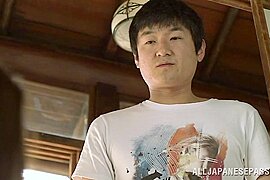 Mako Oda hot and sexy Asian milf gets a hot tit fucking - free porn video