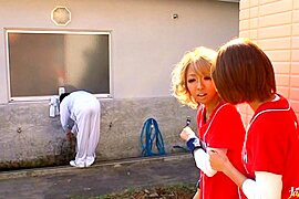 Asian model gets a hot gangbang in the classroom - free porn video