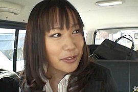 Kasumi Uemura Japanese office lady is a kinky chick who enjoys car sex! - free porn video