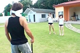 Nonoka Anzu and Nene Mukai Japanese Dolls like outdoor sex - free porn video