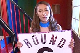 Aya Asian teen rides a big dildo (18+) - free porn video