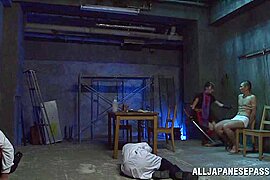 Attractive Asian lady Miku Ohashi is teased by nasty dudes - free porn video