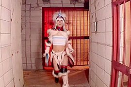 Cosplay Porn: Kyonyu Cosplay Bikini Armor part 4 - free porn video