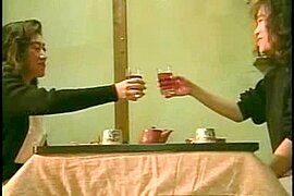 Ugly Japanese lesbians making out passionately - free porn video
