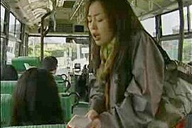 Japanese Lesbo Bus sex (censored) - free porn video