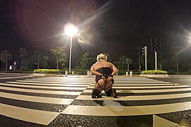 WOMAN FORCED INTO BONDAGE PLAY AND SHITS OUT HER ENEMA IN PUBLIC - free porn video