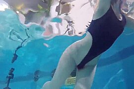 JP hairy teen looks so young, underwater (18+) - free porn video