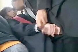 Asian schoolgirl Handjob In A Bus! (18+) - free porn video