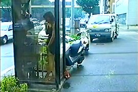 japanese girl stripping on the street - free porn video