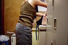 Kazu-kun of the album. That Babe and the H image + movie scene workplace change of clothing stolen Taking Picture clip outflow - free porn video