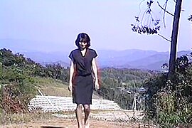 Transformation Step mother of erotic movie scenes of undressed masturbation in the field! - free porn video