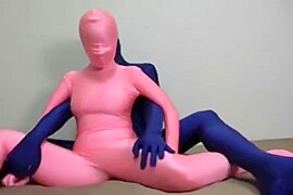 Miraidouga - The First Zentai Pink Sex - free porn video