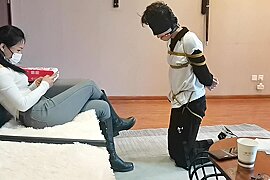 Guy Tied Up By Girl - free porn video