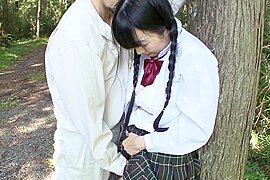 B2K1501-A school girl who can't stand it on her way home from school and gets fucked by a park manager (18+) - free porn video