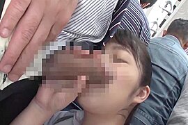 Slutty Covers The Old Man Face In Saliva In The Train - free porn video