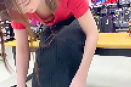 Personal photoshoot I went shopping with my colleague's ponytail OL → I could see my boobs so I took a hidden .240 - free porn video