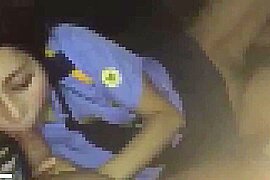 Smartphone personal shooting Cute shy expression ♪ A gal in a policewoman's costume takes a soft vacuum blow j.824 - free porn video