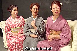 Japanese traditional kimono orgy with Maki Hojo and friends - free porn video