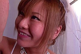 Japanese Teen Bride give Blowjob before soapy slide Orgasm in uncensored JAV after Wedding (18+) - free porn video